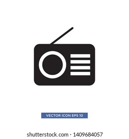 radio icon vector illustration template