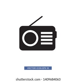 radio icon vector illustration template