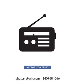 radio icon vector illustration template