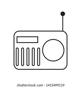 radio icon vector illustration template