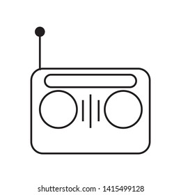 radio icon vector illustration template