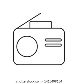 radio icon vector illustration template