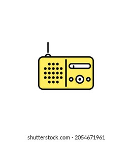 Radio Icon Vector Illustration Template

