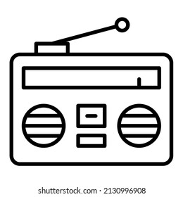 Radio icon vector image. Can also be used for web apps, mobile apps and print media.