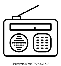 Radio icon vector image. Can also be used for web apps, mobile apps and print media.
