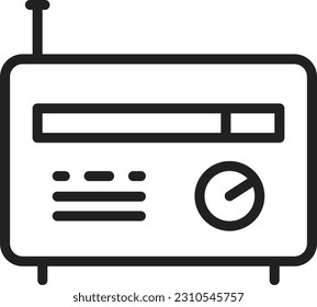 Radio icon vector image. Suitable for mobile application web application and print media.