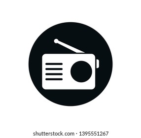 Radio icon vector logo illustration