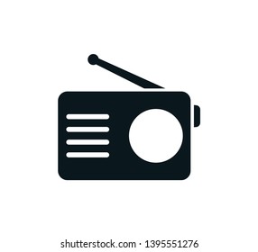 Radio icon vector logo illustration