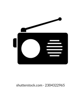 radio icon vector logo illustration on white background..eps