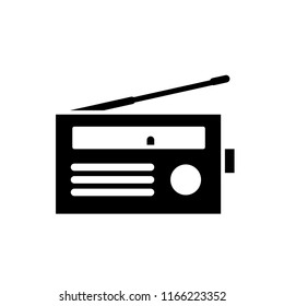 Radio icon vector logo template.