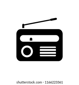 Radio icon vector logo template.