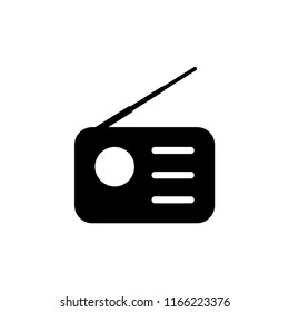 Radio icon vector logo template.