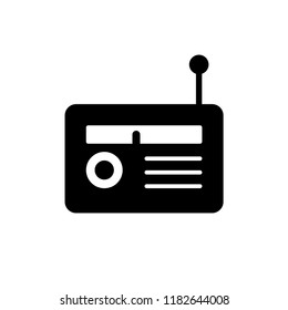 Radio icon vector logo template.