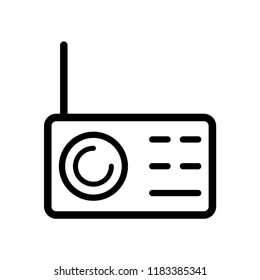 Radio Icon Vector Logo Template