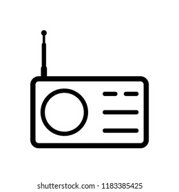 Radio Icon Vector Logo Template