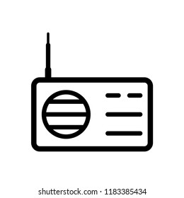 Radio Icon Vector Logo Template