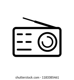 Radio Icon Vector Logo Template