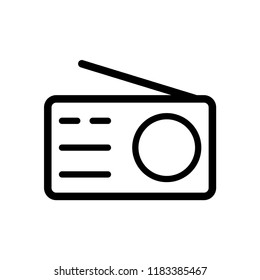 Radio Icon Vector Logo Template