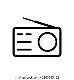 Radio Icon Vector Logo Template