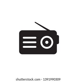 radio icon vector logo template