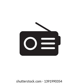 radio icon vector logo template