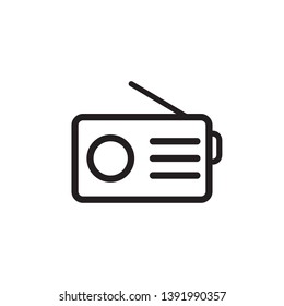radio icon vector logo template