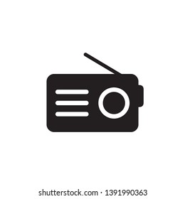 radio icon vector logo template