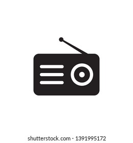 radio icon vector logo template