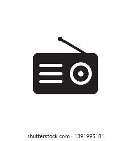 radio icon vector logo template