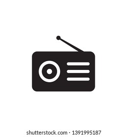 radio icon vector logo template