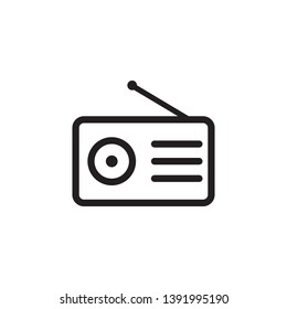 radio icon vector logo template