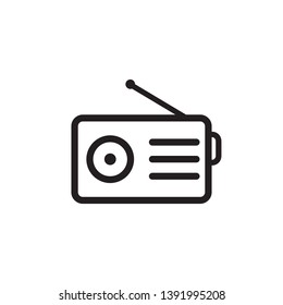 radio icon vector logo template