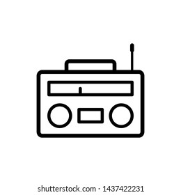 radio icon vector logo template
