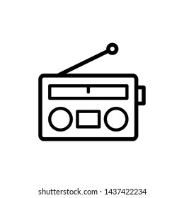 radio icon vector logo template