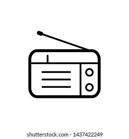 radio icon vector logo template