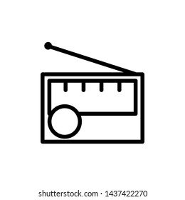 radio icon vector logo template