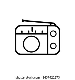 radio icon vector logo template