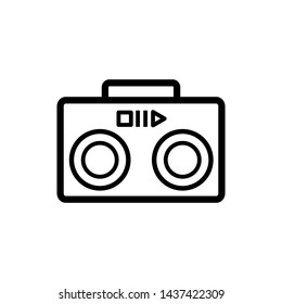 radio icon vector logo template