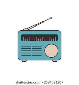 Radio Icon Vector Logo Template