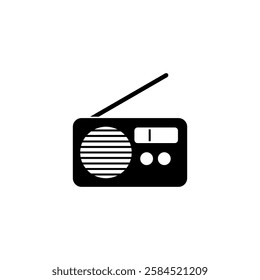 Radio Icon Vector Logo Template