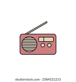 Radio Icon Vector Logo Template