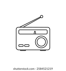 Radio Icon Vector Logo Template