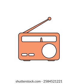 Radio Icon Vector Logo Template