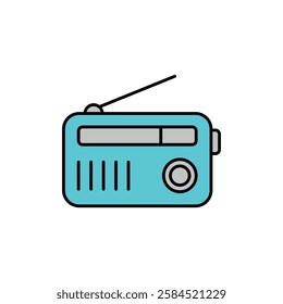 Radio Icon Vector Logo Template