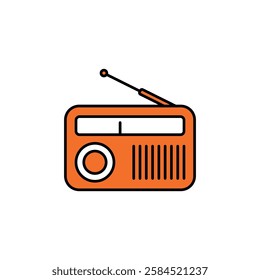 Radio Icon Vector Logo Template