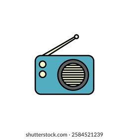 Radio Icon Vector Logo Template