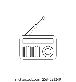 Radio Icon Vector Logo Template