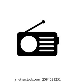 Radio Icon Vector Logo Template