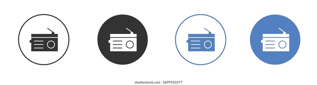 Radio icon vector. Logo Template illustration design
