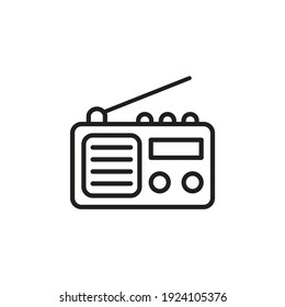 Radio icon in vector. Logotype